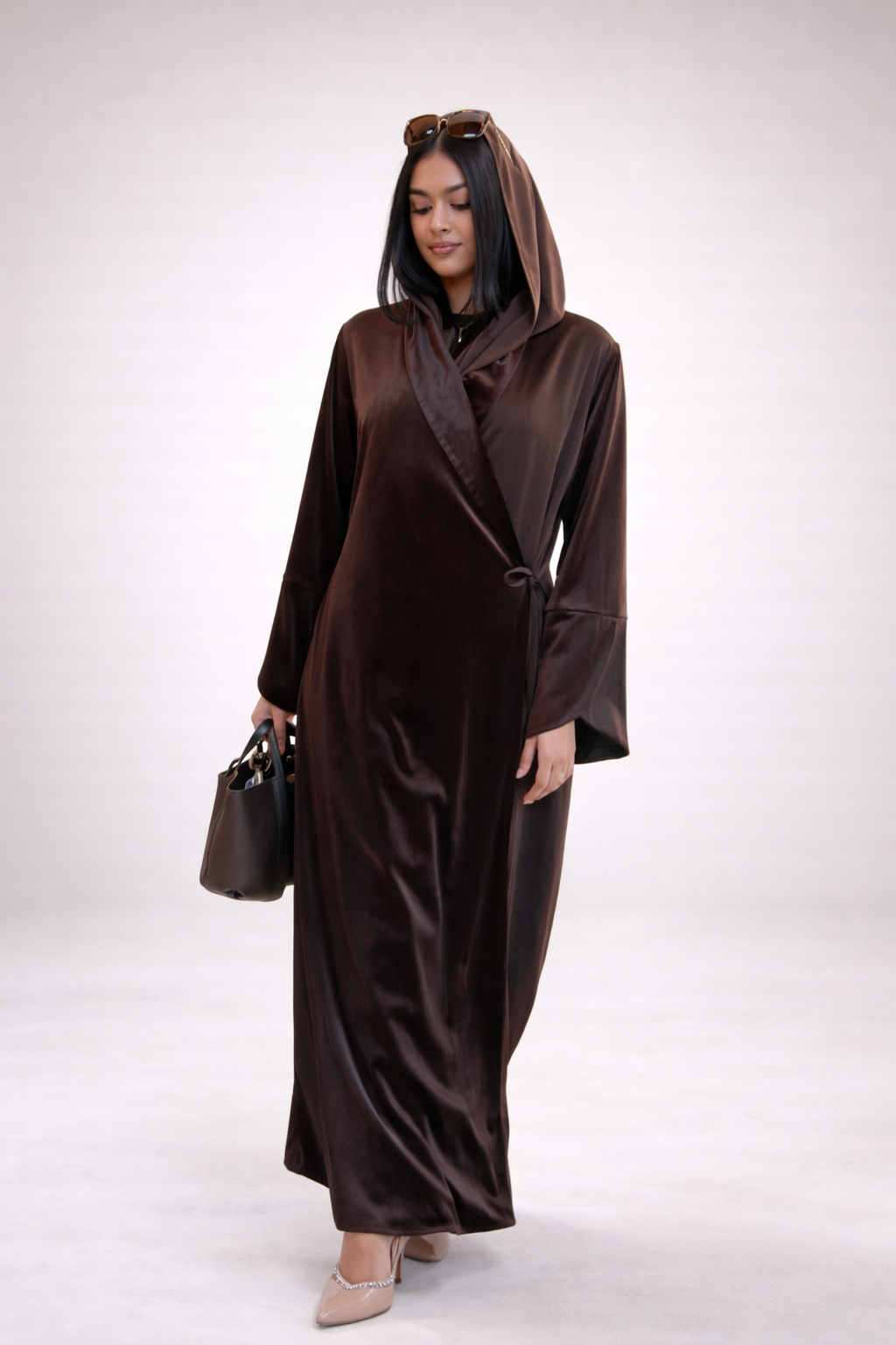Royal Silky Velvet Signature Abaya & Hijab